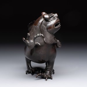 A rare Chinese bronze lion-form censer, Southern Song — 照片 6