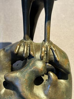 A rare Chinese bronze 'parrot' incense burner, Ming — photo 13