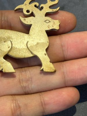 A rare Chinese calcified jade 'deer' pendant, Western Zhou — 照片 6