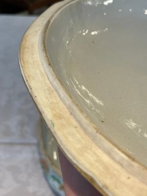 A rare Chinese Canton famille rose '100 butterflies' tureen and cover on stand, 19th C. — photo 20