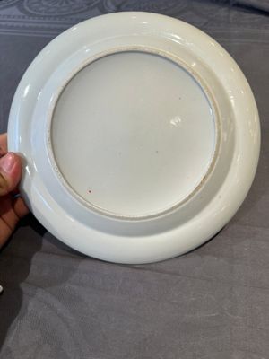 A rare Chinese Canton famille rose armorial dish with the arms of Wight, ca. 1810 — 照片 8