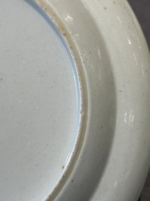 A rare Chinese Canton famille rose armorial dish with the arms of Wight, ca. 1810 — 照片 10