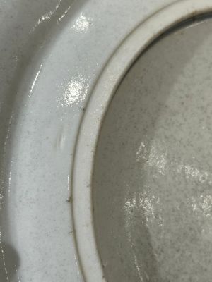 A rare Chinese Canton famille rose armorial dish with the arms of Wight, ca. 1810 — photo 10