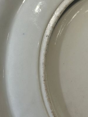 A rare Chinese Canton famille rose armorial dish with the arms of Wight, ca. 1810 — foto 11