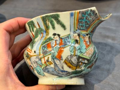 A rare Chinese Canton famille verte 27-piece tea service, 19th C. — photo 17