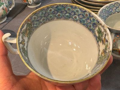 A rare Chinese Canton famille verte 27-piece tea service, 19th C. — photo 23