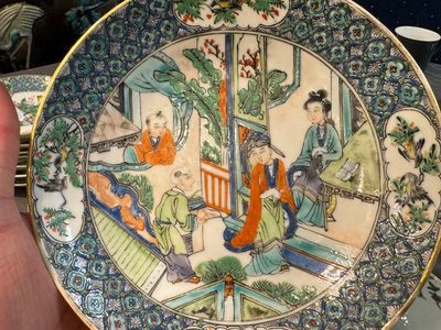 A rare Chinese Canton famille verte 27-piece tea service, 19th C. — photo 46
