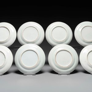 A rare Chinese Canton famille verte 27-piece tea service, 19th C. — photo 7