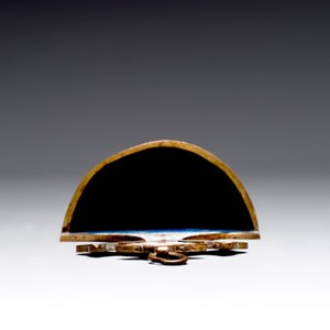 A rare Chinese cloisonné holy water font, 19th C. — photo 3