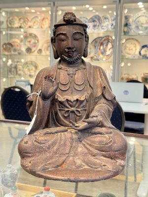 A rare Chinese dry lacquer figure of a Luohan, Ming — photo 12