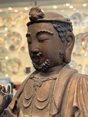 A rare Chinese dry lacquer figure of a Luohan, Ming — photo 14