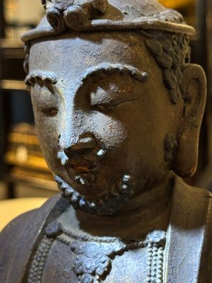 A rare Chinese dry lacquer figure of a Luohan, Ming — photo 19
