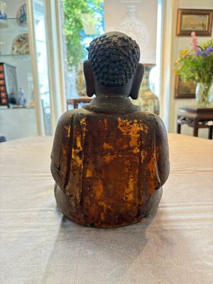 A rare Chinese dry lacquer figure of a Luohan, Ming — photo 3
