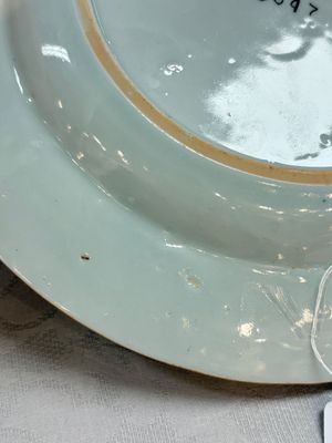 A rare Chinese Dutch-decorated 'The miracle of Zaandam' plate and cup, Qianlong — photo 13
