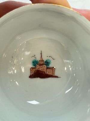 A rare Chinese Dutch-decorated 'The miracle of Zaandam' plate and cup, Qianlong — photo 21