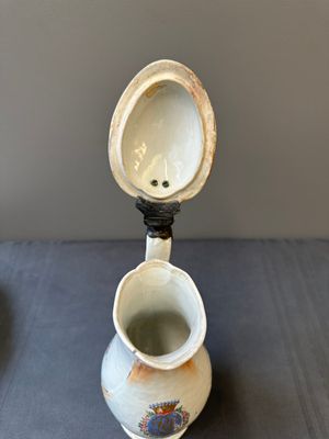 A rare Chinese export porcelain ewer and basin with crowned monogram 'RLI', Qianlong — 照片 10