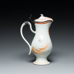A rare Chinese export porcelain ewer and basin with crowned monogram 'RLI', Qianlong — 照片 6