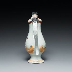 A rare Chinese export porcelain ewer and basin with crowned monogram 'RLI', Qianlong — 照片 7