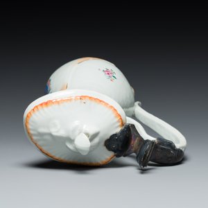 A rare Chinese export porcelain ewer and basin with crowned monogram 'RLI', Qianlong — 照片 9