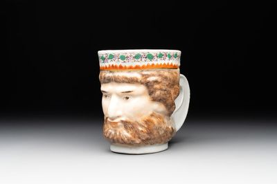 A rare Chinese export porcelain 'Neptune' mug, Qianlong, ca. 1785