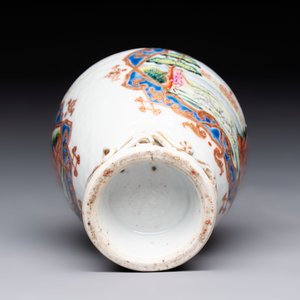 A rare Chinese famille rose 'European musical subject' tea caddy, Qianlong — 照片 7