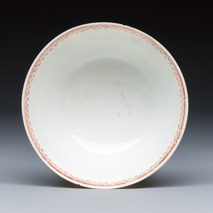 A rare Chinese famille rose export tea bowl and saucer with 'Apollo Playing the Lyre' — photo 8