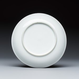 A rare Chinese famille rose Meissen-style 'Maritime subject' tea bowl and saucer — 照片 3