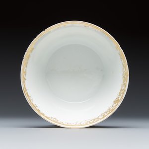 A rare Chinese famille rose Meissen-style 'Maritime subject' tea bowl and saucer — 照片 8