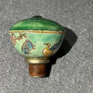 A rare Chinese famille rose opium pipe with narrative scenes, 19th C. — 照片 42