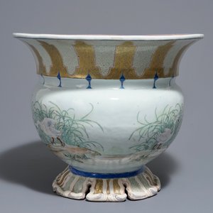 A rare Chinese famille rose Pronk style basin, Qianlong, ca. 1740 — 照片 4