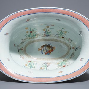 A rare Chinese famille rose Pronk style basin, Qianlong, ca. 1740 — 照片 5