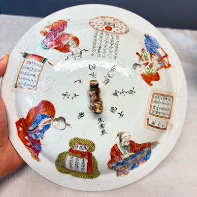 A rare Chinese famille rose 'Wu Shuang Pu' 'Kamcheng' jar and cover — foto 5