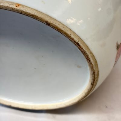 A rare Chinese famille rose 'Wu Shuang Pu' 'Kamcheng' jar and cover — foto 22