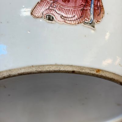 A rare Chinese famille rose 'Wu Shuang Pu' 'Kamcheng' jar and cover — foto 23