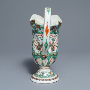 A rare Chinese famille verte ewer after a European silver model, Kangxi — photo 3