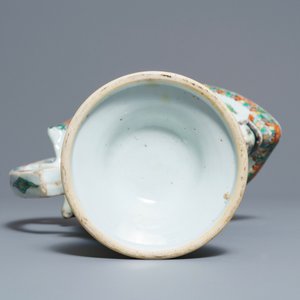 A rare Chinese famille verte ewer after a European silver model, Kangxi — photo 7