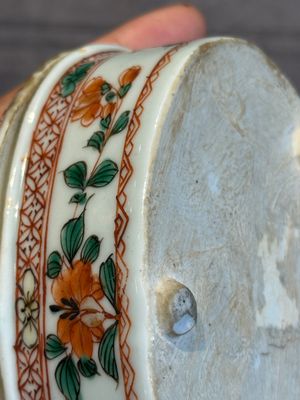 A rare Chinese famille verte spice box and cover, Kangxi — photo 15