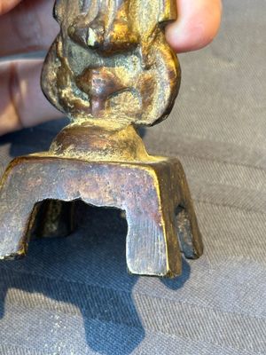 A rare Chinese gilt bronze standing Buddha with aureola and inscription, Northern Wei, dated 441 — photo 9