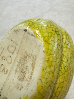 A rare Chinese green-enamelled yellow-ground 'Melon' tureen and cover, 18/19th C. — foto 18