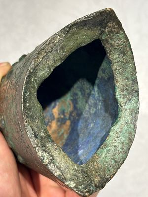 A rare Chinese inscribed archaic bronze bell, Eastern Zhou — 照片 12