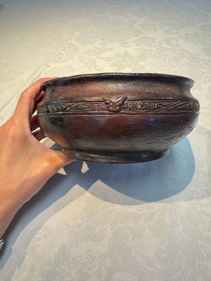 A rare Chinese inscribed archaic bronze food vessel, 'Gui 簋', Shang — photo 3