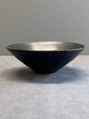 A rare Chinese Jizhou leaf-decorated conical tea bowl, Southern Song — photo 5