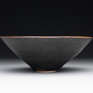 A rare Chinese Jizhou leaf-decorated conical tea bowl, Southern Song — photo 5