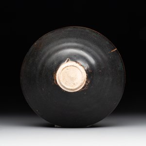 A rare Chinese Jizhou leaf-decorated conical tea bowl, Southern Song — photo 6