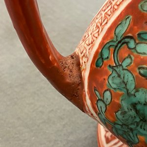 A rare Chinese kinrande peach-shaped ewer, Jiajing — 照片 15