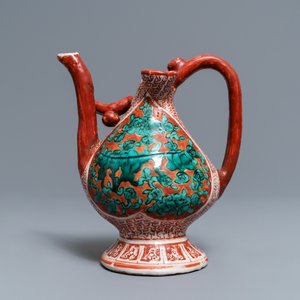 A rare Chinese kinrande peach-shaped ewer, Jiajing — 照片 2