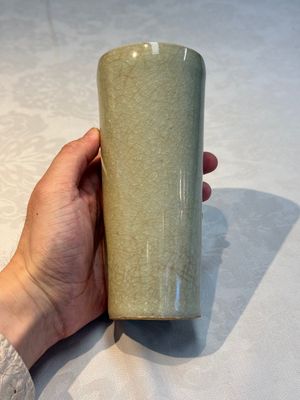 A rare Chinese Longquan celadon cylindrical vase, Southern Song — foto 22
