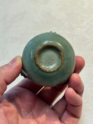 A rare Chinese Longquan celadon quadruple-neck incense holder, Southern Song — photo 6