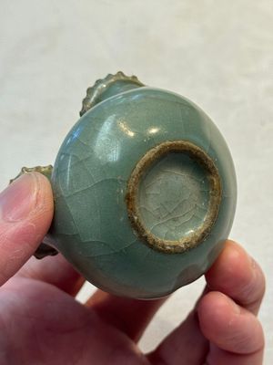 A rare Chinese Longquan celadon quadruple-neck incense holder, Southern Song — photo 7