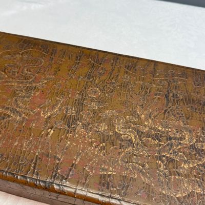 A rare Chinese polychrome and gilt-decorated lacquer rectangular box and cover with dragons — photo 7